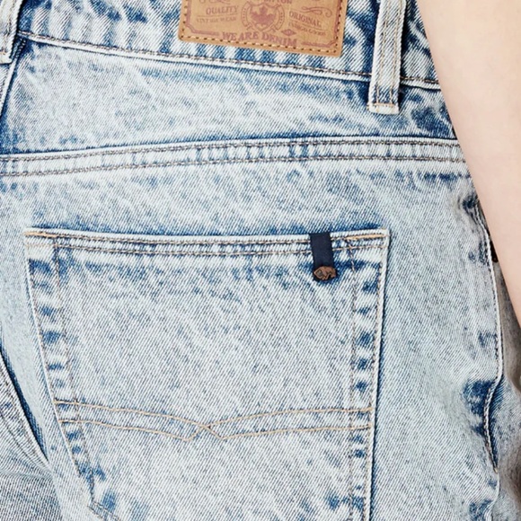 BUFFALO DAVID BITTON DENIM JEANS WOMEN RELAXED BOYFRIEND IN DISTRESSED BLUE 29 - Picture 8 of 12